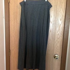 Gray maxi skirt